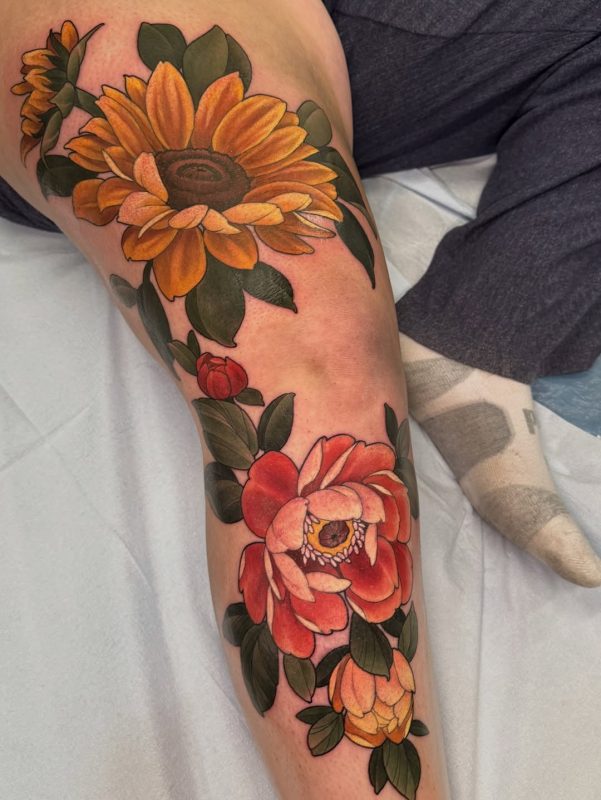 Floral Thigh Piece