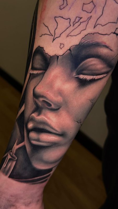 Cracked Face