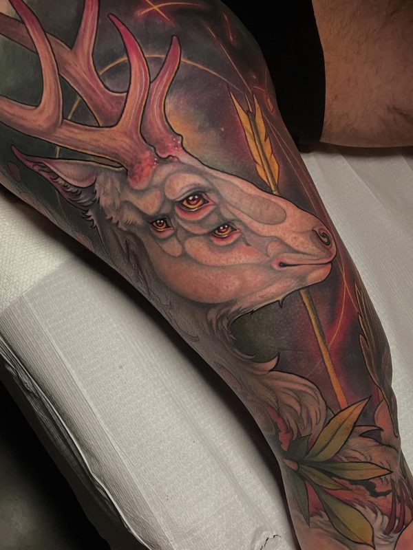 Surreal Deer Head