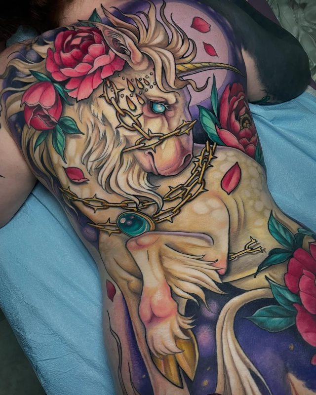 Unicorn and Roses