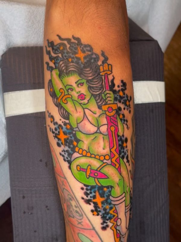 Green Warrior Pinup
