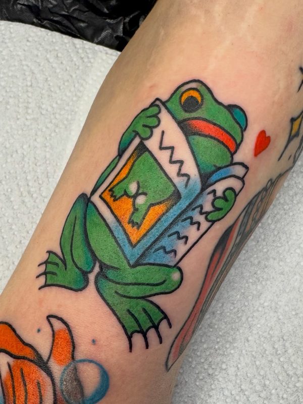 Frog Holding Scroll