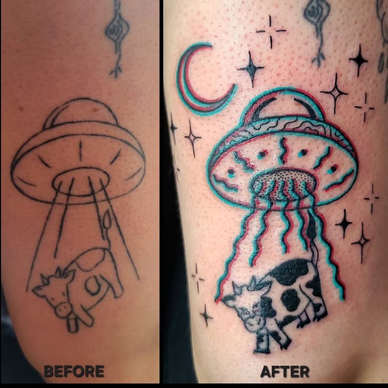 UFO Cow Abduction