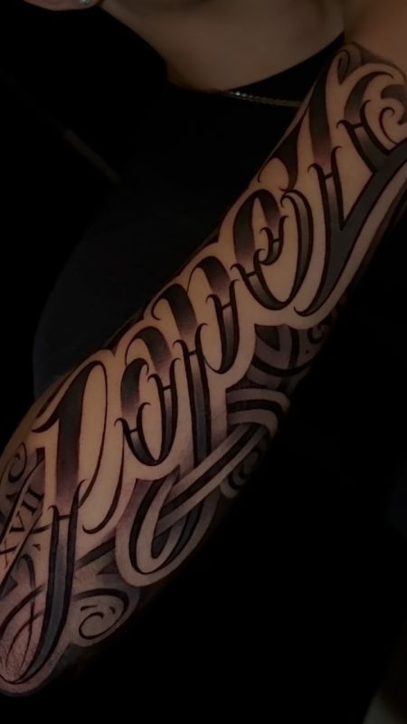 Bold Script Lettering