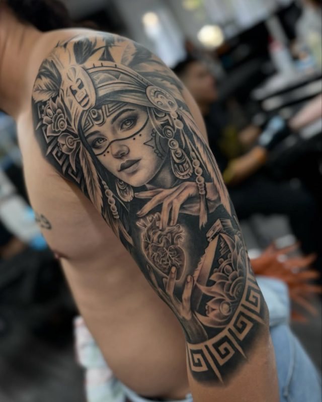 Aztec Woman Portrait