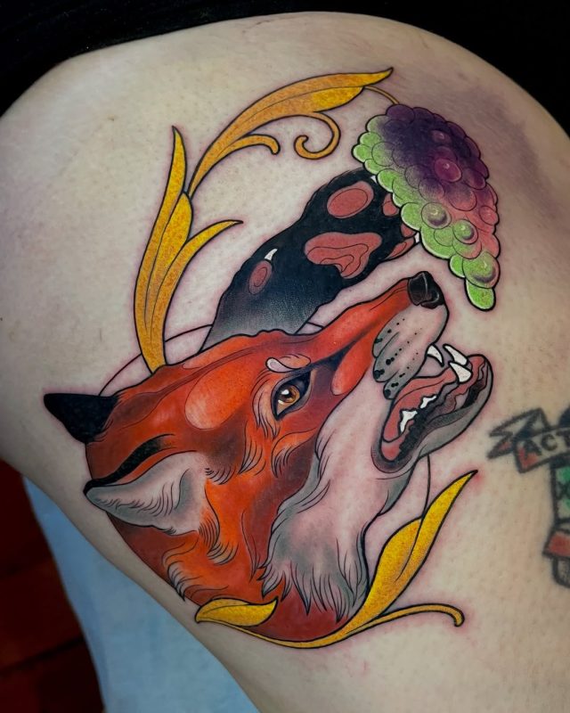 Fox and Mushroom