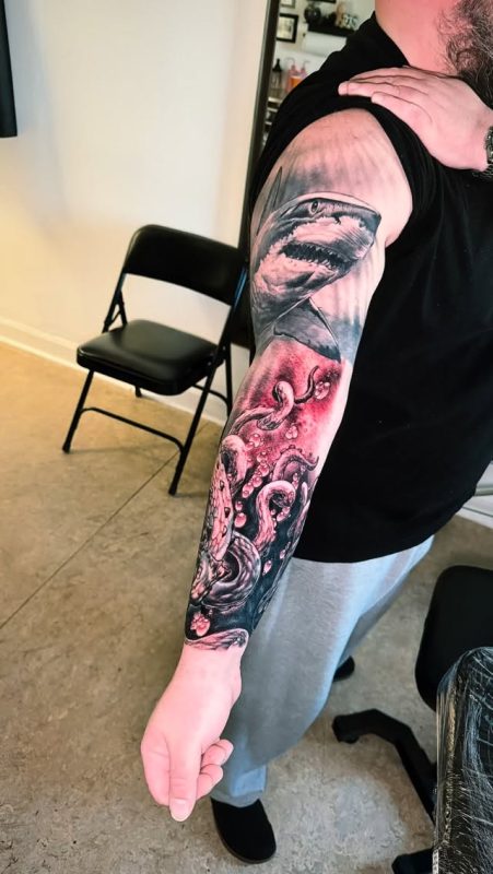 Shark and Octopus