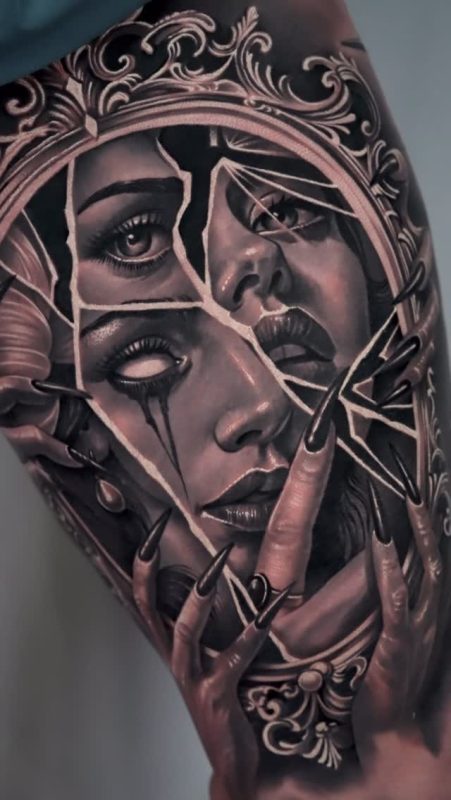 Broken Mirror Faces