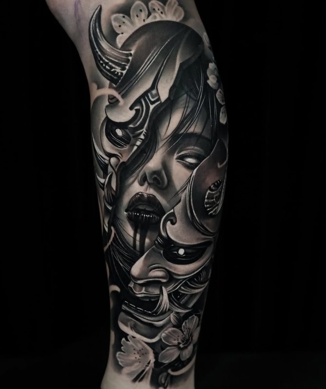 Hannya Mask Portrait