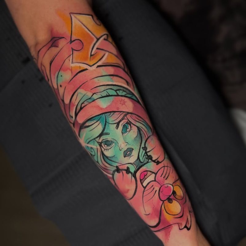 Colorful Comic Girl