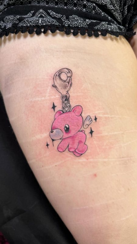 Pink Bear Charm