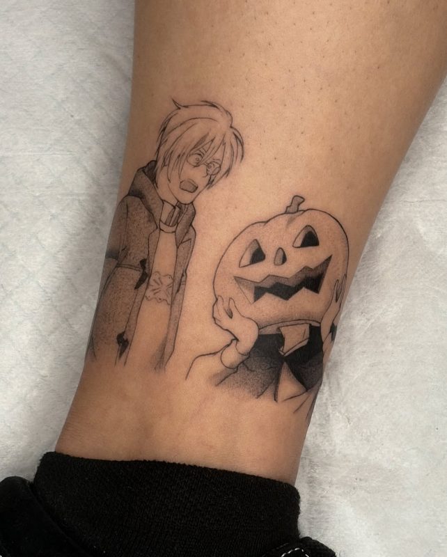 Anime Pumpkin Scene