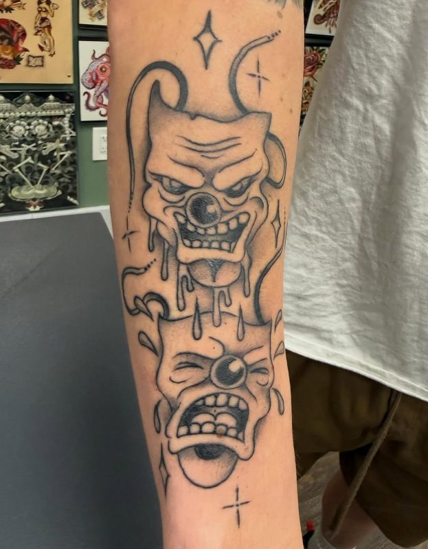 Melting Clown Faces