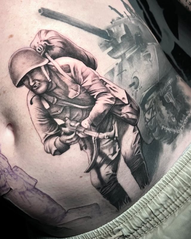 Soldier and Tank