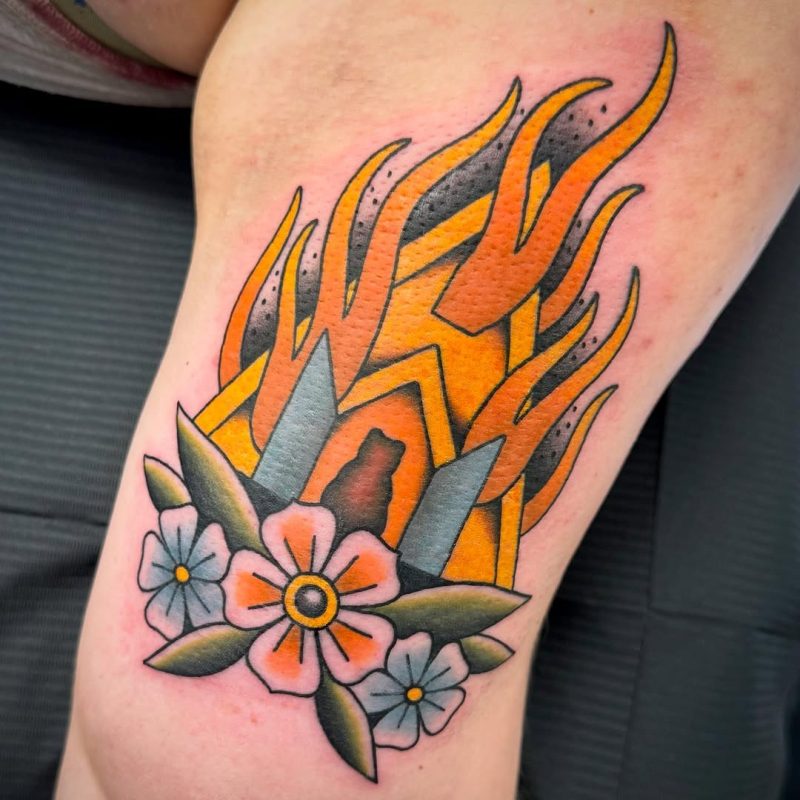 Flaming Candle