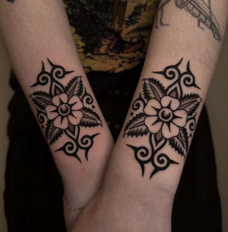 Blackwork Floral