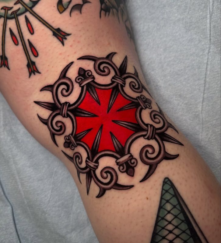 Red Tribal Emblem
