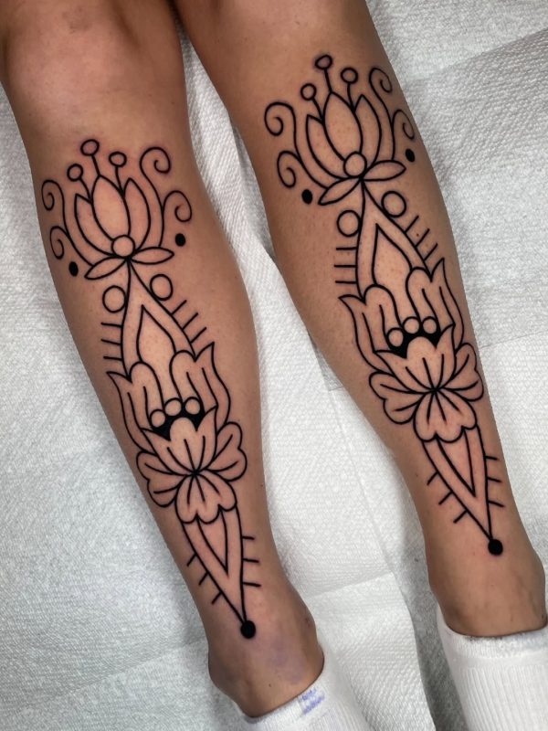 Blackwork Floral