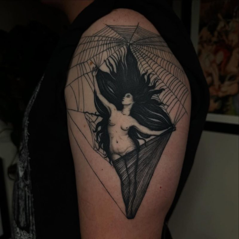 Woman in Web