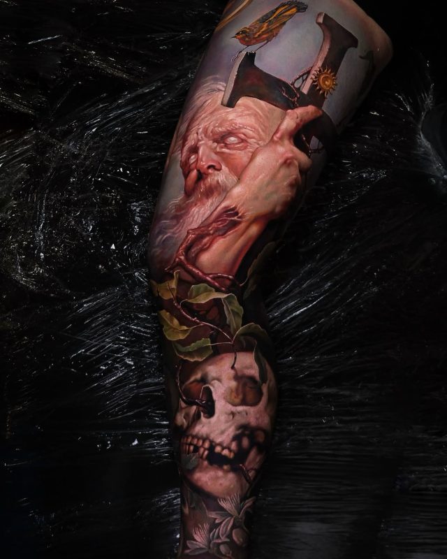 Elder Skull Sleeve