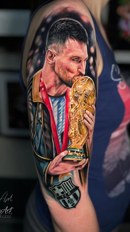 Soccer Trophy Portrait