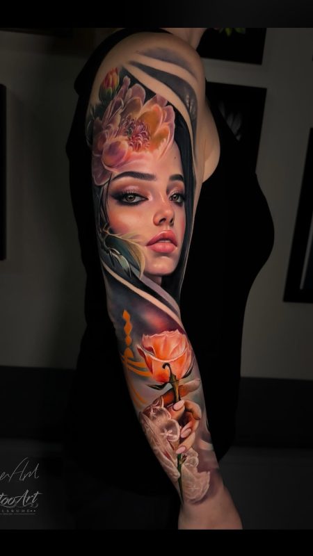 Floral Portrait Sleeve