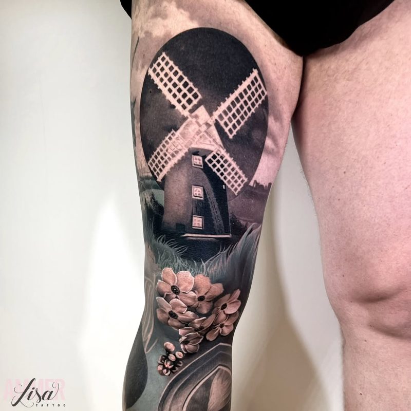 Windmill Scene