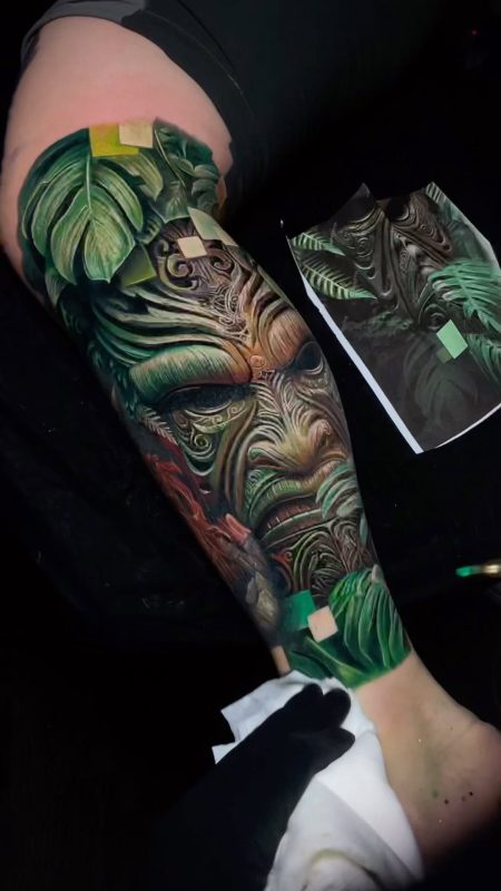 Tiki Face Forearm
