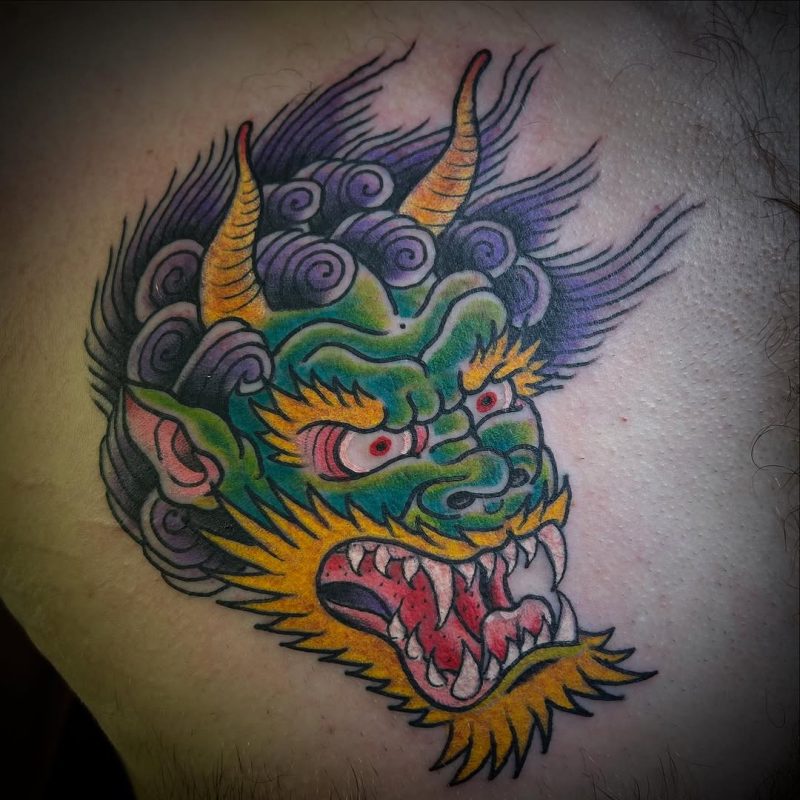 Colorful Oni Mask