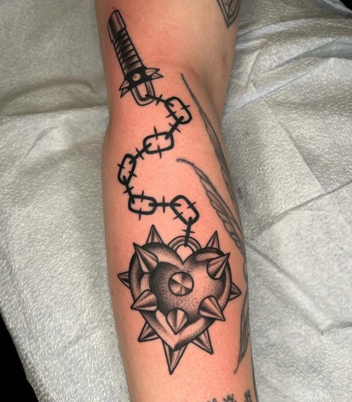 Spiked Heart Mace