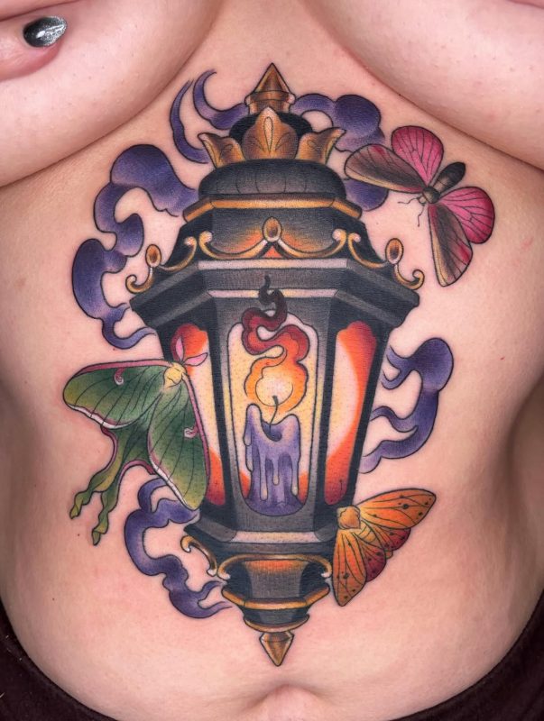 Lantern and Moths