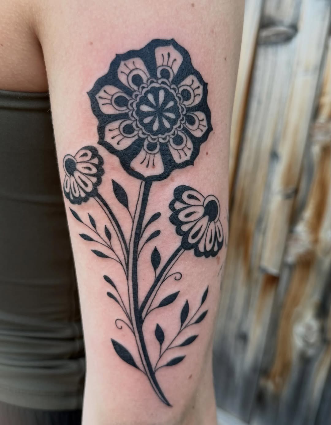 Blackwork Floral