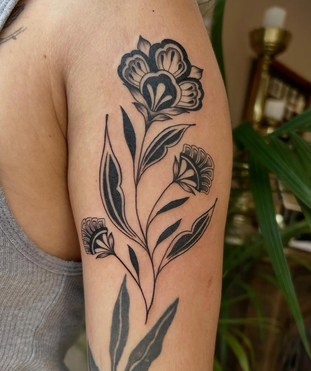 Blackwork Floral