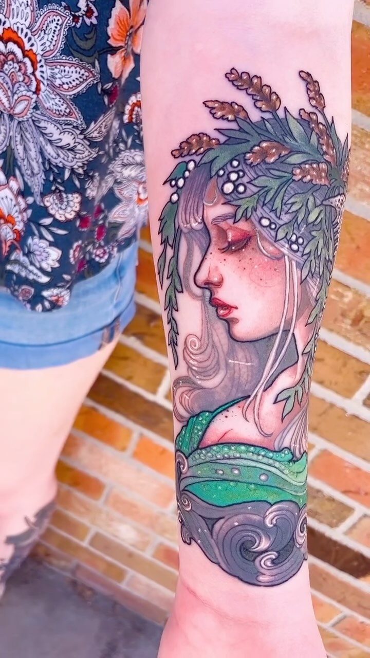 Floral Woman Portrait