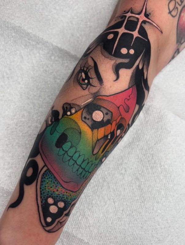 Colorful Abstract Skull