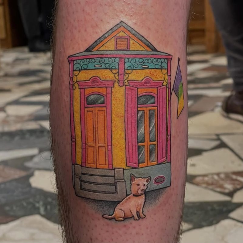 Colorful House Dog