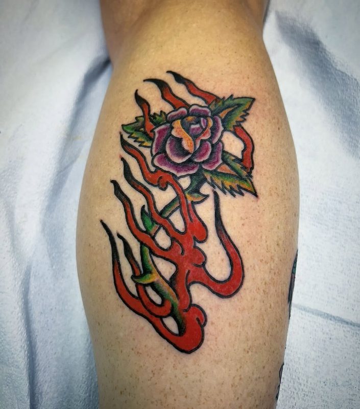 Flaming Rose