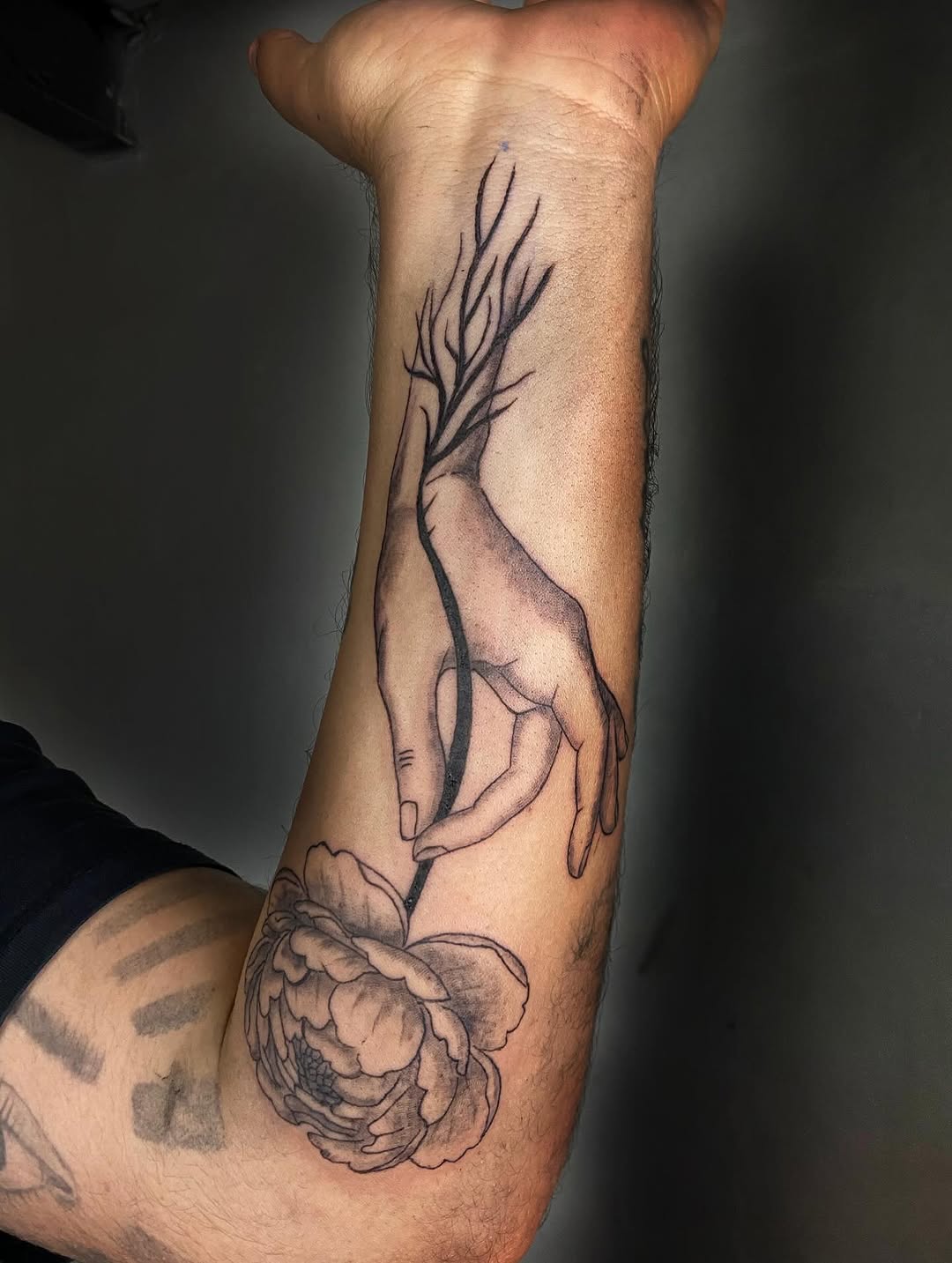 Hand and Flower