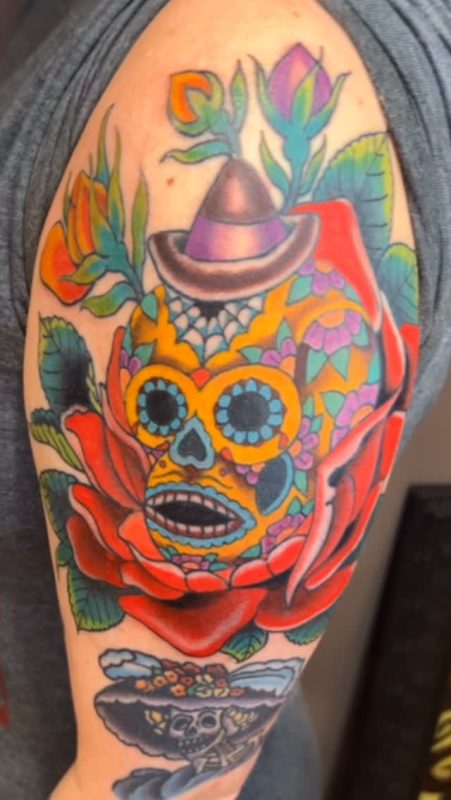 Colorful Sugar Skull