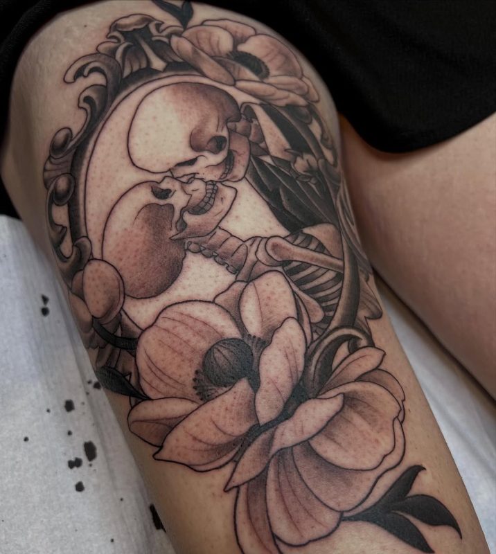 Skulls and Flowers
