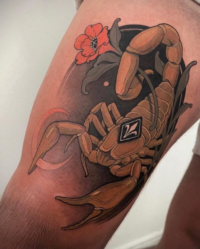Scorpion and Flower