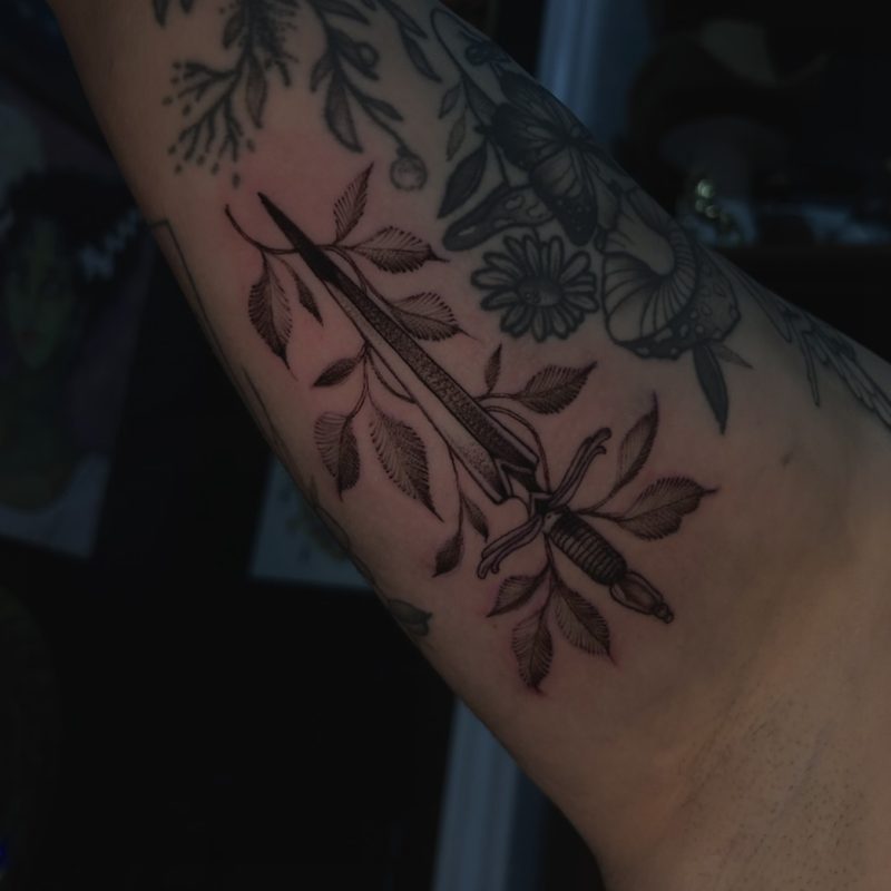 Sword and Leaves
