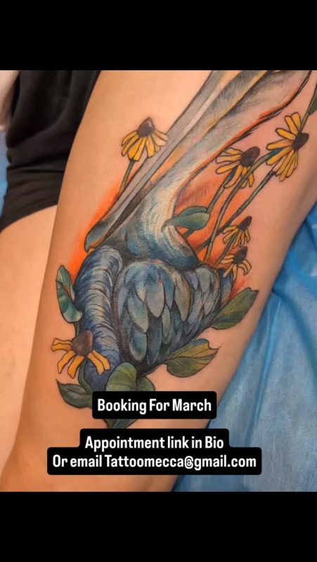 Blue Hand Flowers