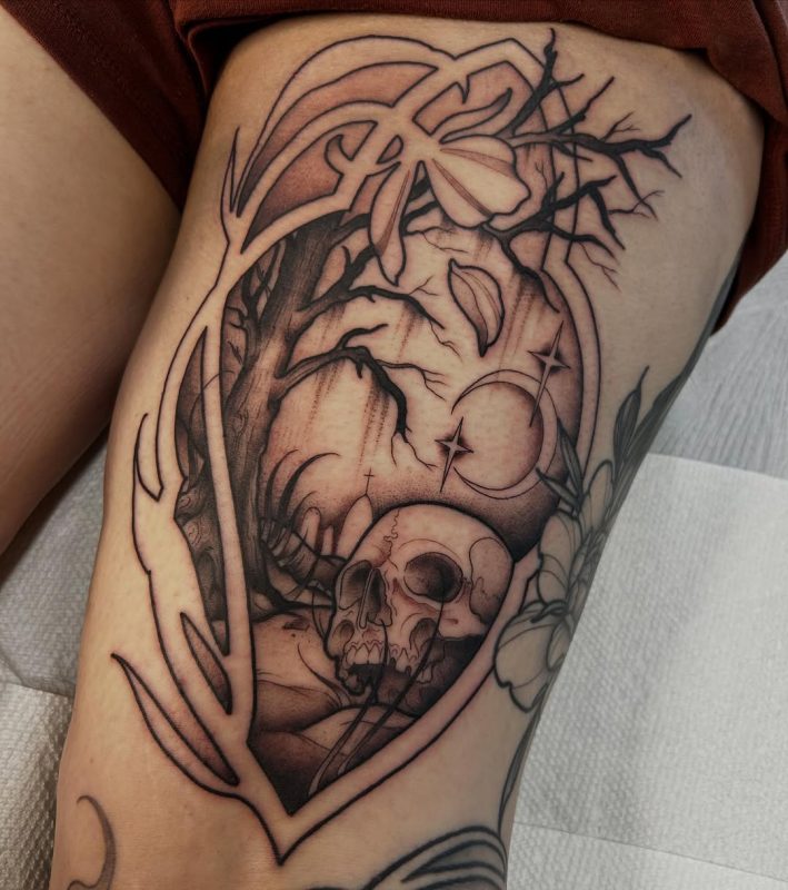Skull Forest Scene