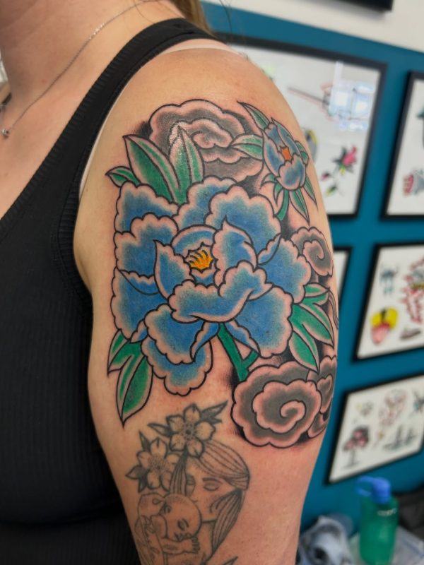 Blue Floral Cluster
