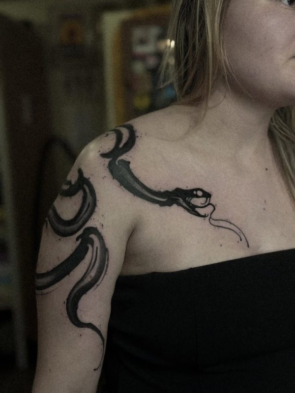 Blackwork Snake