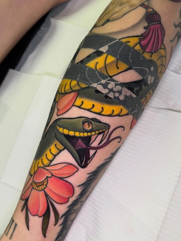 Snake and Flower