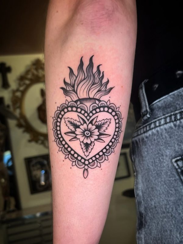 Flaming Sacred Heart